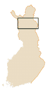 Map of Finland: Forest Lapland region